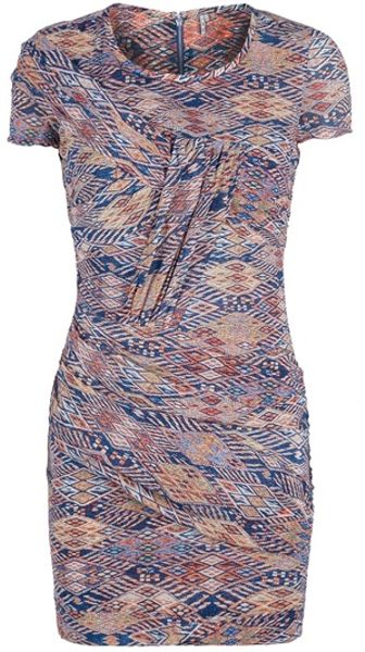 Iro Ripley Printed Dress in Blue - Lyst
