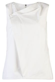 Lela Rose Folded Asymmetrical Blouse - Lyst