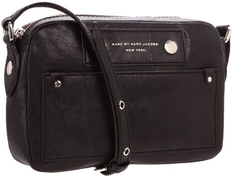 Marc By Marc Jacobs Preppy Leather Cross Body in Black - Lyst