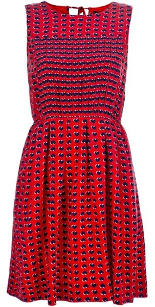 Marc By Marc Jacobs Heart Print Dress in Red - Lyst