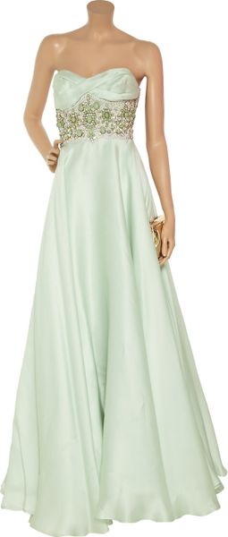 green marchesa gown