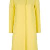Marni Round Neck Coat in Yellow - Lyst
