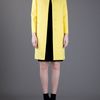Marni Round Neck Coat in Yellow - Lyst