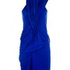 Mcq By Alexander Mcqueen Drape Dress in Blue - Lyst