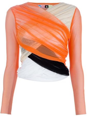 MSGM Long Sleeve Top - Lyst