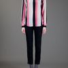 Msgm Long Sleeve Blouse in Pink - Lyst