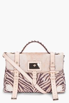 Mulberry Buff Leather Zebra Print Travel Bag - Lyst