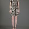 Mw Matthew Williamson Printed Dress in Beige - Lyst