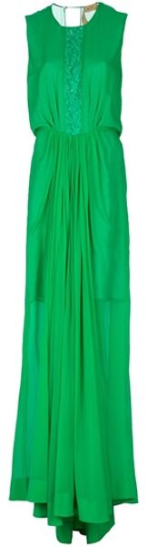 N°21 Sleeveless Evening Gown in Green - Lyst