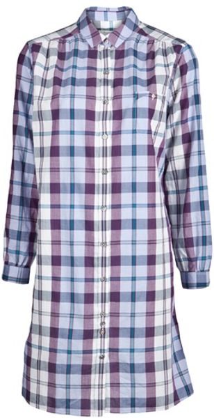 Paul By Paul Smith Shirt Dress in Purple (violet) - Lyst