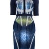 Peter Pilotto Sail Dress in Blue (multi) - Lyst