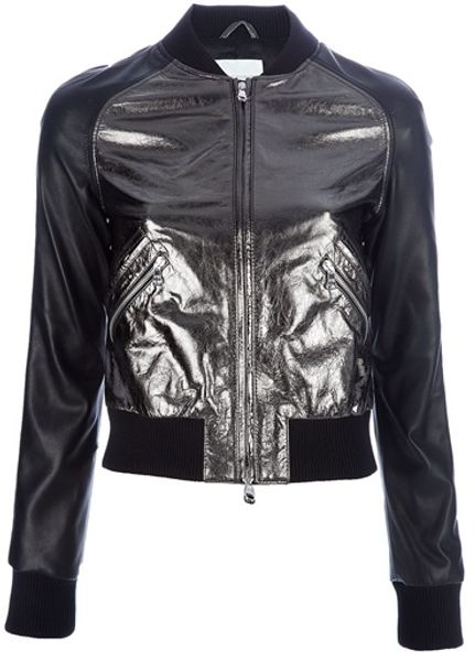 Pierre Balmain Biker Jacket in Black - Lyst