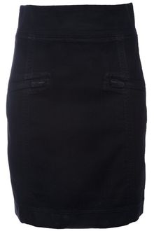 Pierre Balmain Denim Skirt - Lyst