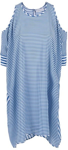 Richard Nicoll Striped Dress in Blue - Lyst