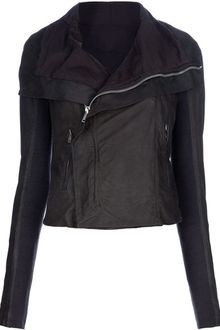 Rick Owens Pergamena Leather Biker Jacket - Lyst
