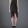 Rick Owens Silk Tunic Dress in Brown (green) - Lyst