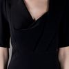 Roland Mouret Cowl Neck Dress in Black - Lyst