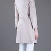 Space Leather Coat in Beige (natural) - Lyst