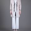 Space Leather Coat in Beige (natural) - Lyst
