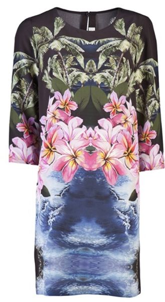  Anemone Print Tunic Dress 