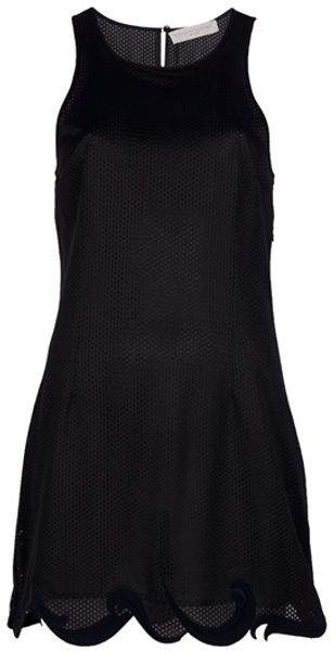  Perforated Scalloped Dress 