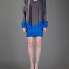 T By Alexander Wang Jersey Dress in Blue (grey) - Lyst