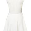 Topshop Mesh Insert Skater Dress By Dress Up in White - Lyst
