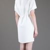 Valentino Belted Dress in White - Lyst