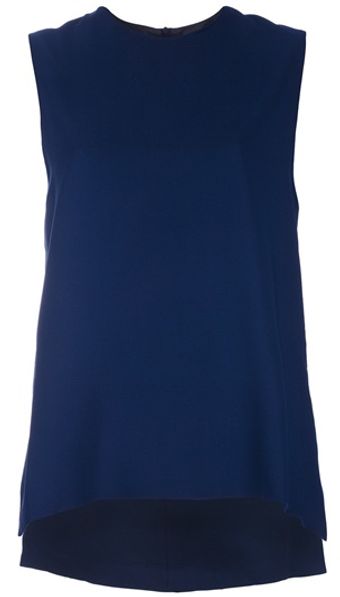 Victoria Beckham Navy Shift - Lyst