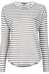 Vince Striped Fisherman Tee