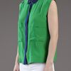 Yigal Azrouel Sleeveless Color Block Top in Green - Lyst
