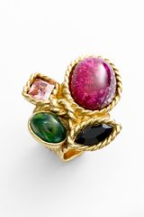 Yves Saint Laurent Arty Color Cluster Ring