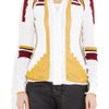 Alexander Wang Meshpaneled Fineknit Cardigan in Multicolor (white) - Lyst