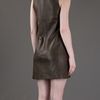 Balenciaga Leather Dress in Green - Lyst