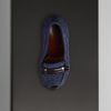 Burberry Raffia Peep Toe Platform Shoes in Blue (ink) - Lyst