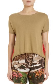 Carven Lace Inset Sweater - Lyst