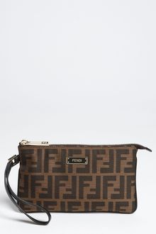 Fendi Zucca Wristlet - Lyst
