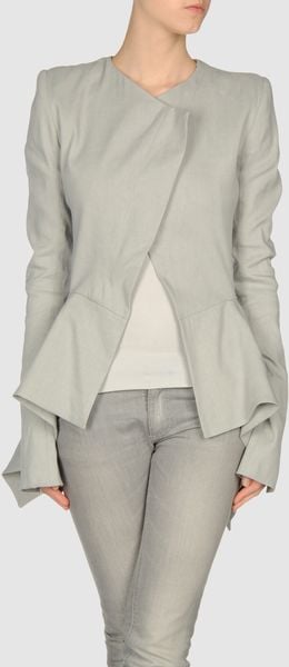 Gareth Pugh Blazer in Gray (grey) - Lyst