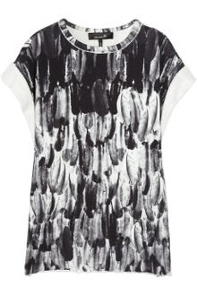 Isabel Marant Ysee Featherprint Cotton Top - Lyst