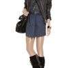 Isabel Marant Cybil Belted Cottonblend Mini Skirt in Blue - Lyst
