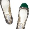 Jimmy Choo Whirl Watersnake and Patentleather Ballet Flats in Animal (taupe) - Lyst