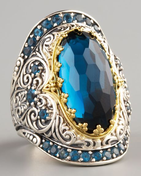 Konstantino London Blue Topaz Ring in Blue (7) - Lyst