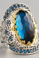 Konstantino London Blue Topaz Ring