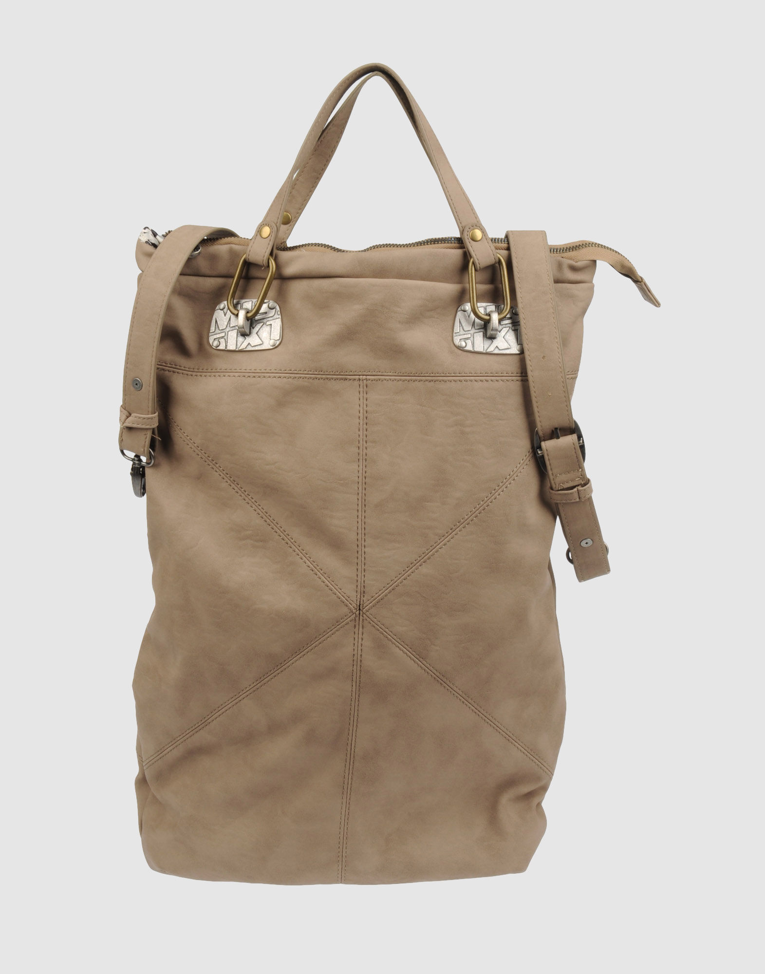 Miss Sixty Large Fabric Bag in Brown (grey) Lyst