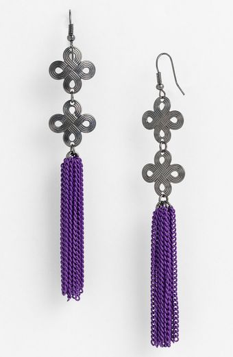 Natasha Couture Tassel Earrings - Lyst