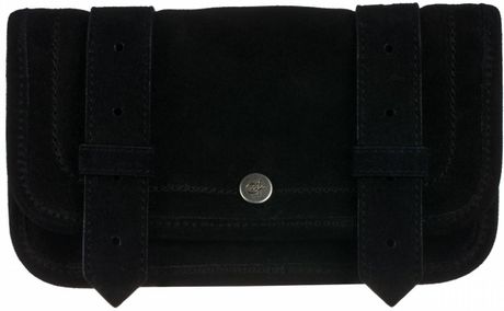 Proenza Schouler Ps1 Wallet Suede in Black - Lyst