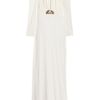 Roberto Cavalli Cutout Embellished Jersey Gown in White - Lyst