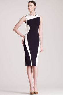 Stella McCartney Contour Colorblock Sheath Dress - Lyst