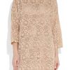 Valentino Cotton Lace Dress in Beige (powder) - Lyst