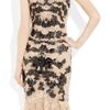Alexander Mcqueen Lasercut Patentleather and Lace Dress in Black (rose) - Lyst